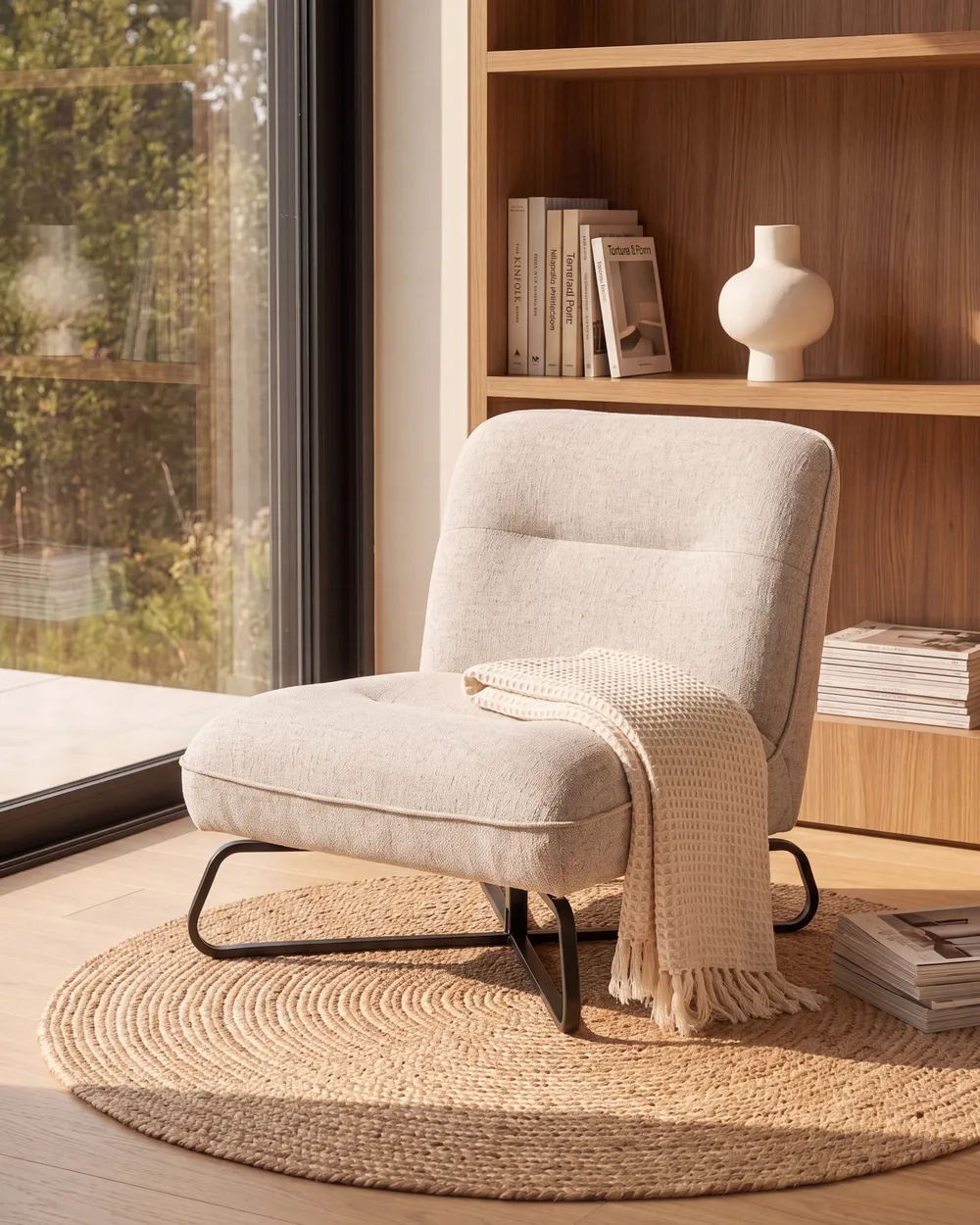 Armchair LINDAL Fabric Beige