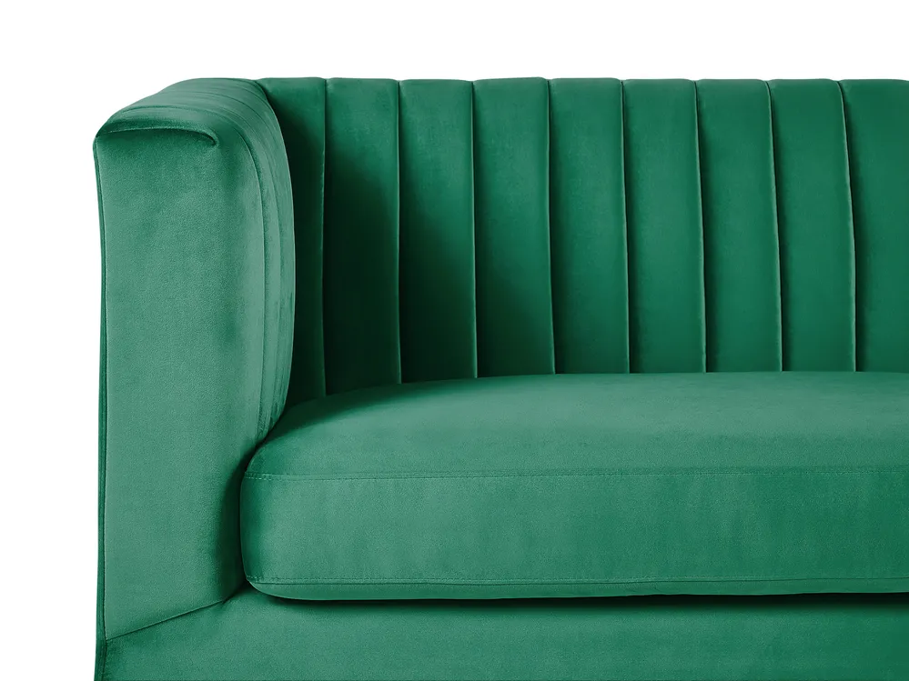 Sofa 3 Seater ARVIKA Velvet Green_806134