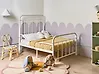 Extendable Kids Bed Metal ANAIS 90 x 200 cm (EU Single) Off-White