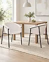 Ruokatuolisetti 2 kpl AMES Kangas Vaaleanbeige