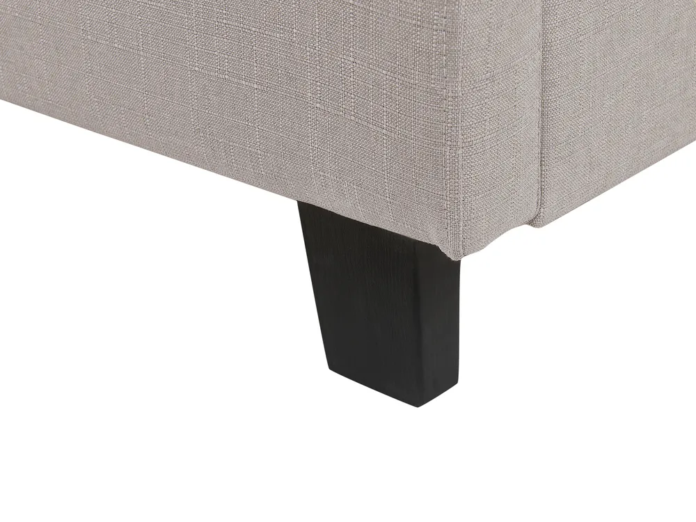 Bed Fabric LA ROCHELLE 140 x 200 cm (EU Double) Light Grey_917177