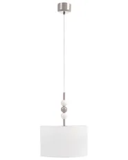 Pendellampa LOKY Metall Vit/ Beige_1067584