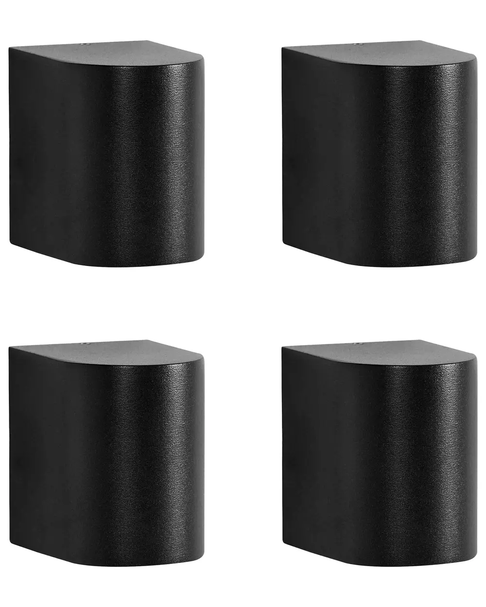 Set of 4 Outdoor Wall Lights AVIA Black