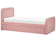 Trundle Bed Boucle RAYSSAC 90 x 200 cm (EU Single) Pink_1081111