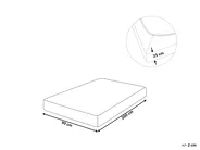 Fitted Sheet HOFUF 90 x 200 cm Cotton Turquoise_815950