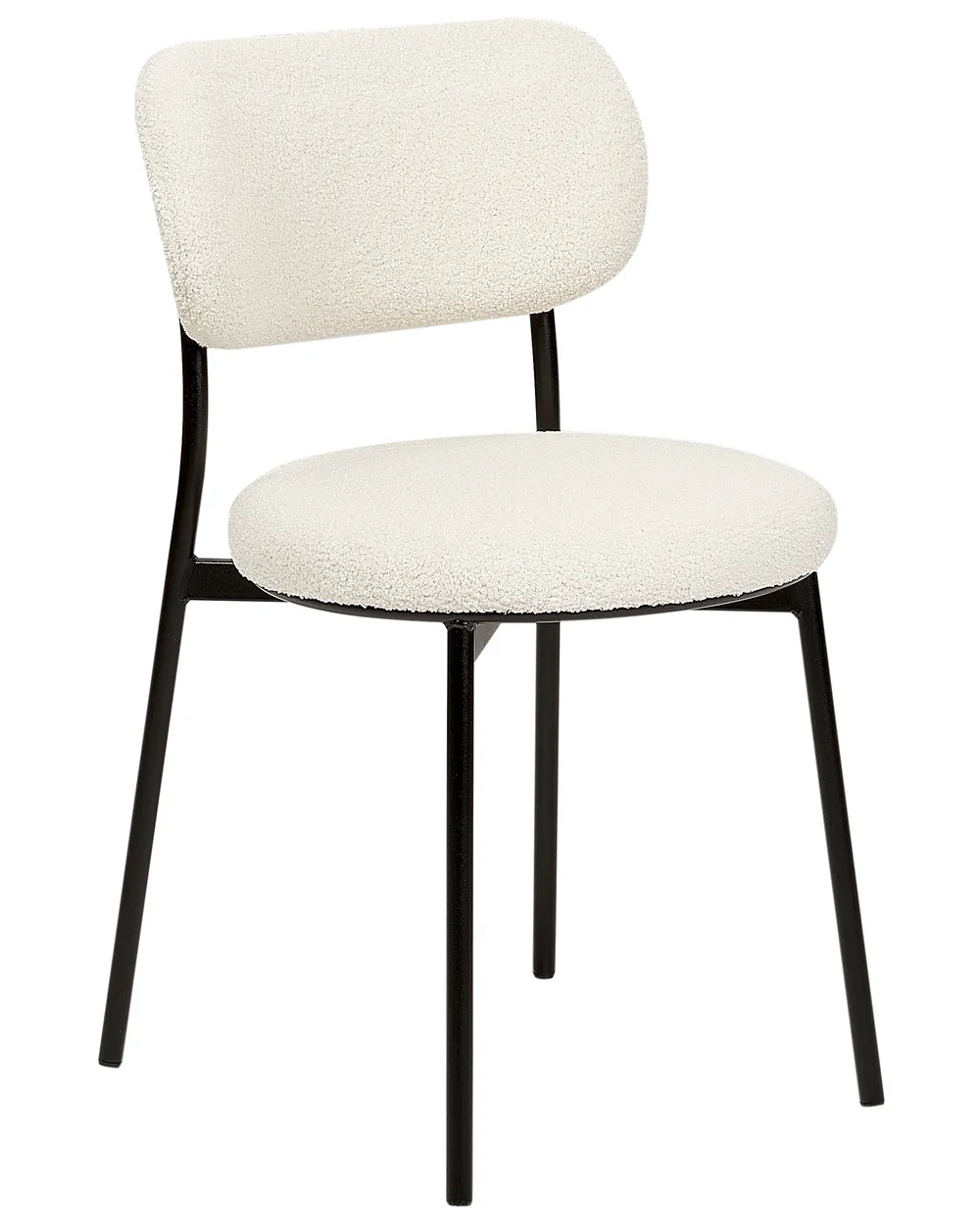 Set of 2 Dining Chairs CASEY Boucle Off-White_887268