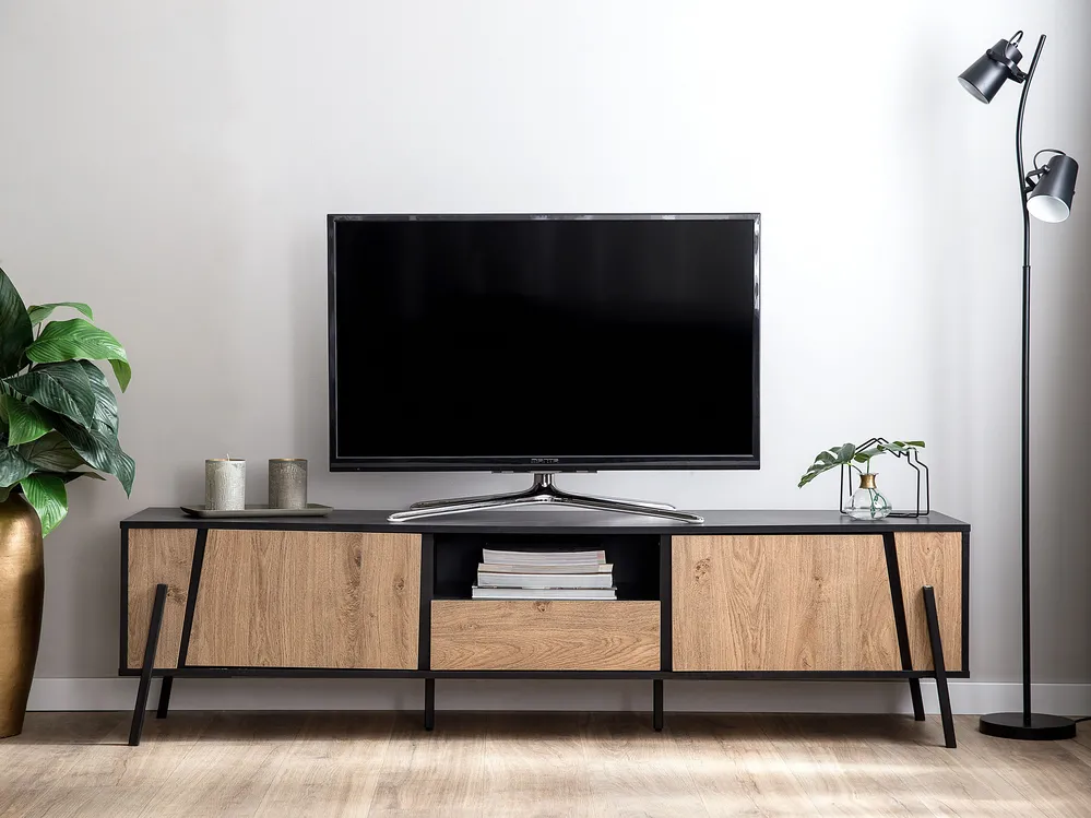 TV Stand BLACKPOOL Brown/ Black_722732