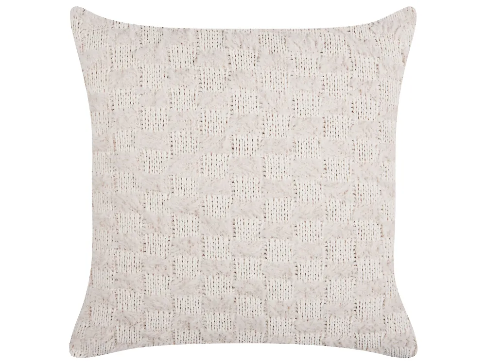 Prydnadskudde BASALIM 45 x 45 cm Beige Monokromt_1183820