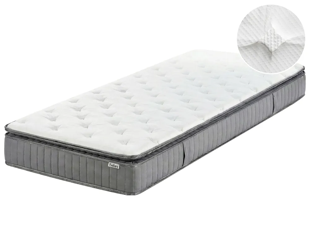 Gel Memory Foam Pocket Spring Mattress COOL HYBRID 7 PRO H2/3 Medium 90 x 200 cm (EU Single)