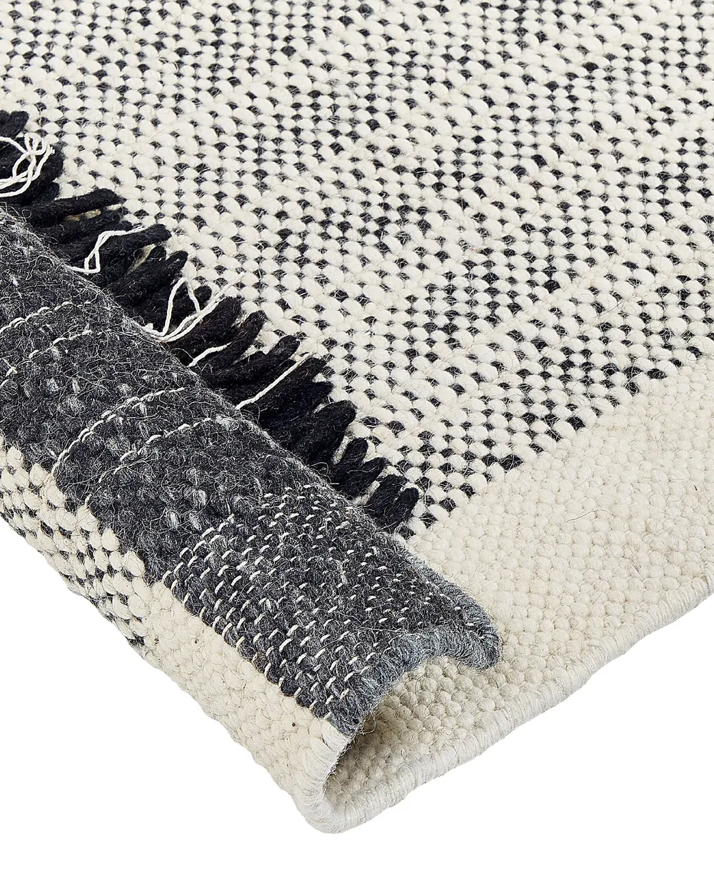 Rug KETENLI White 140 x 200 cm Wool_847447