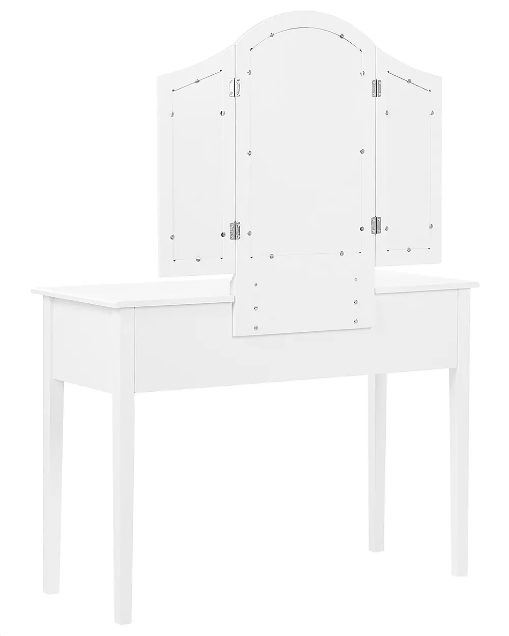 Dressing Table with Mirror and Stool LUMIERE White_827335