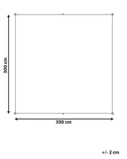 Aurinkopurje LUKKA 300 cm 300 cm Harmaa_813082