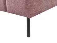 Left-Hand Chaise Longue LANNILS Fabric Pink_942008