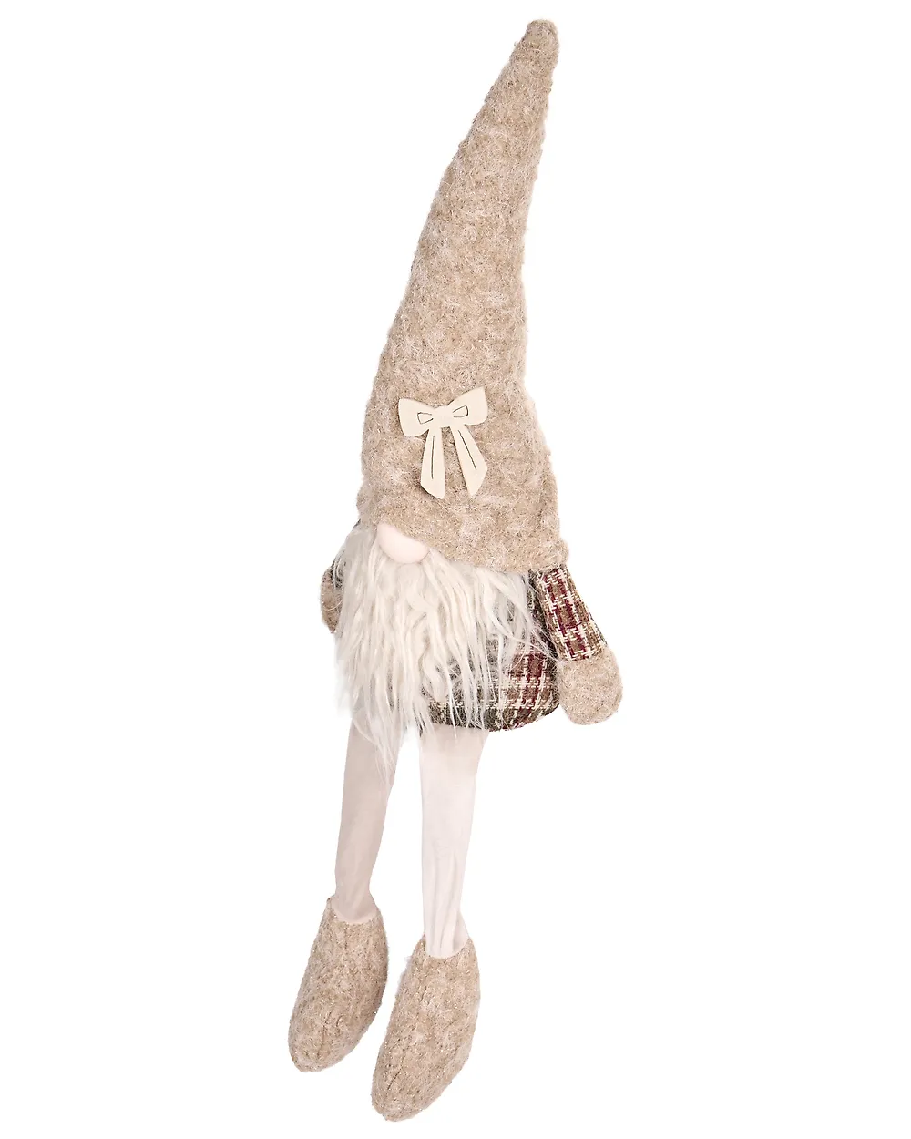 Joulukoristesetti 2 kpl ILOMANTSI 35/38 cm Tonttu Beige_1174065