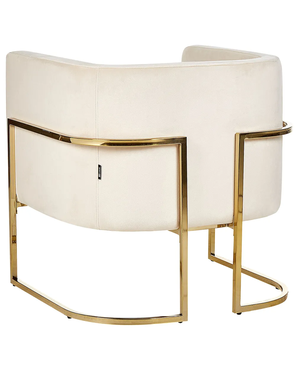 Fåtölj SIRKKA Sammet Ljusbeige_872170