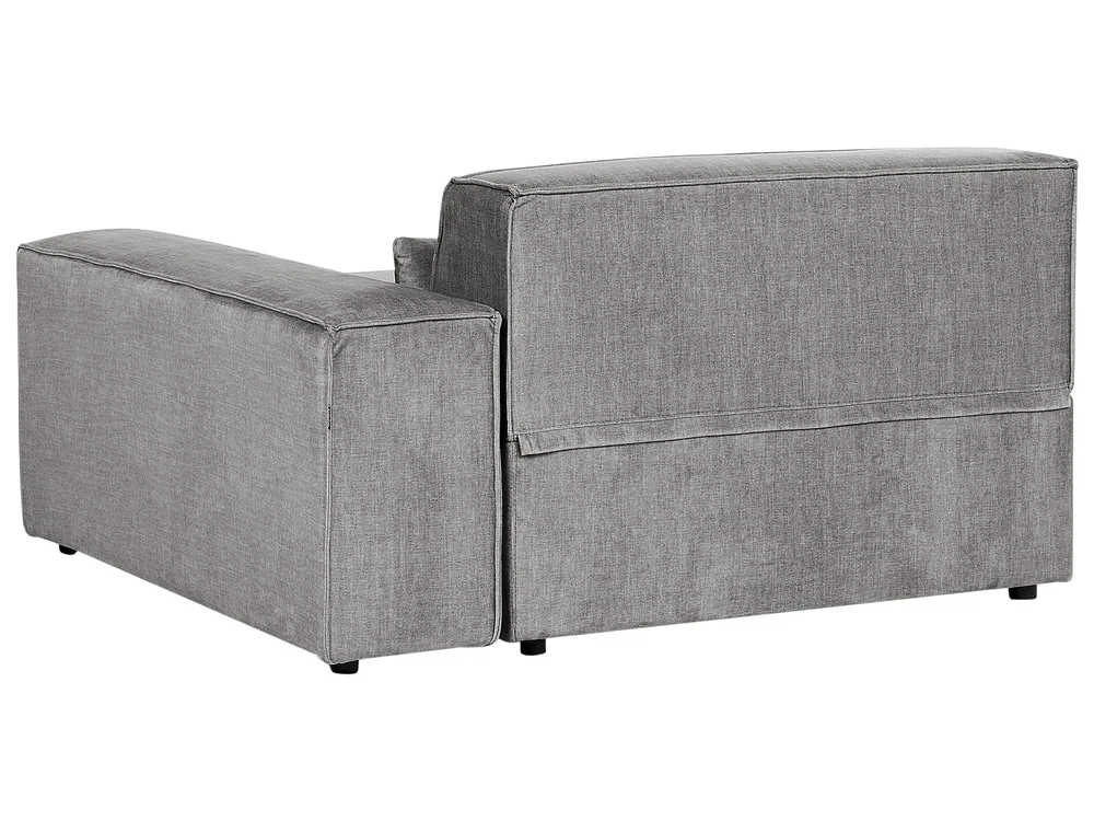 Modular Corner Sofa 3 Seater HELLNAR Fabric Grey Left Hand_911858