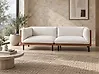 Sohva 3-istuttava VORGOD Kangas Luonnonvalkoinen