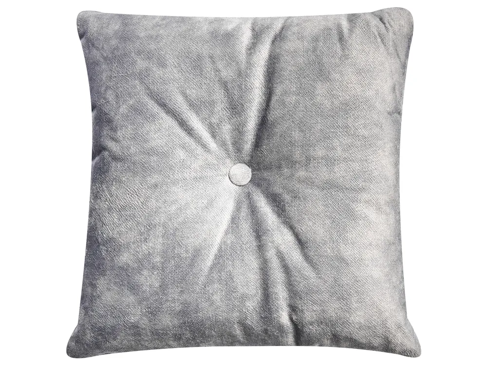 Left-Hand Chaise Longue LATTES II Velvet Grey_1037785