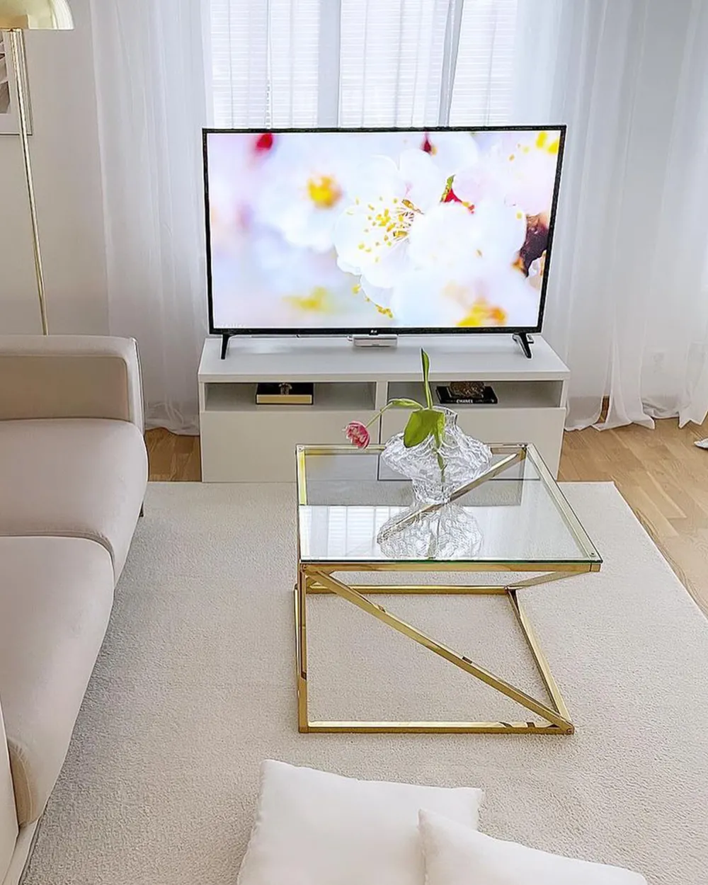Sidobord BEVERLY Glas Guld_977550