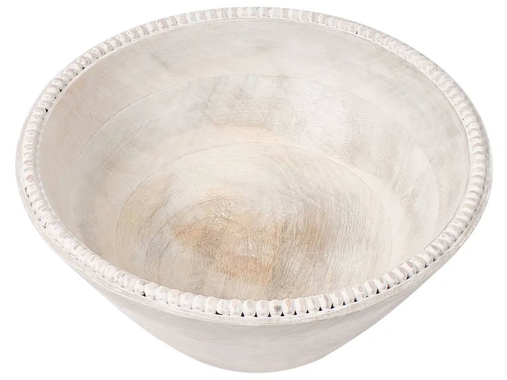 Set of 3 Bowls TANTA Mango Wood Light Brown_1003923