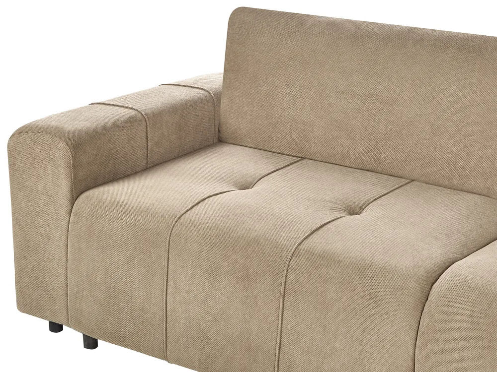 Hörnbäddsoffa 4-sits INNVIK Brun Vänstervänd_965162
