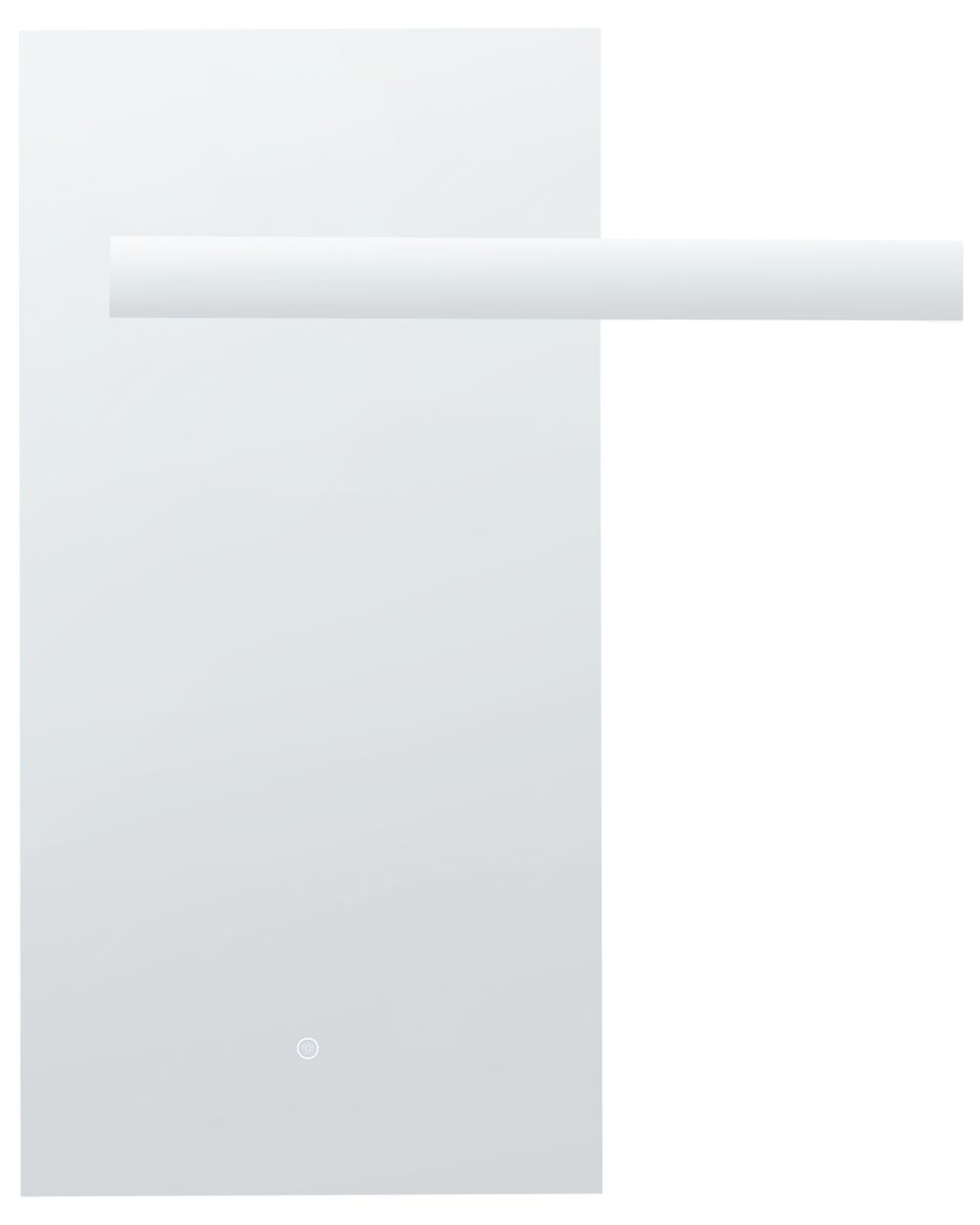 LED Bathroom Mirror MAUX 83 cm 100 cm Silver
