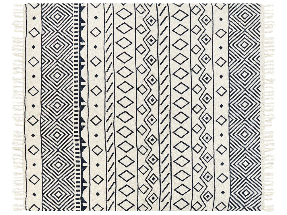 Pläd NAJUY Bomull 200 x 220 cm Beige_907457