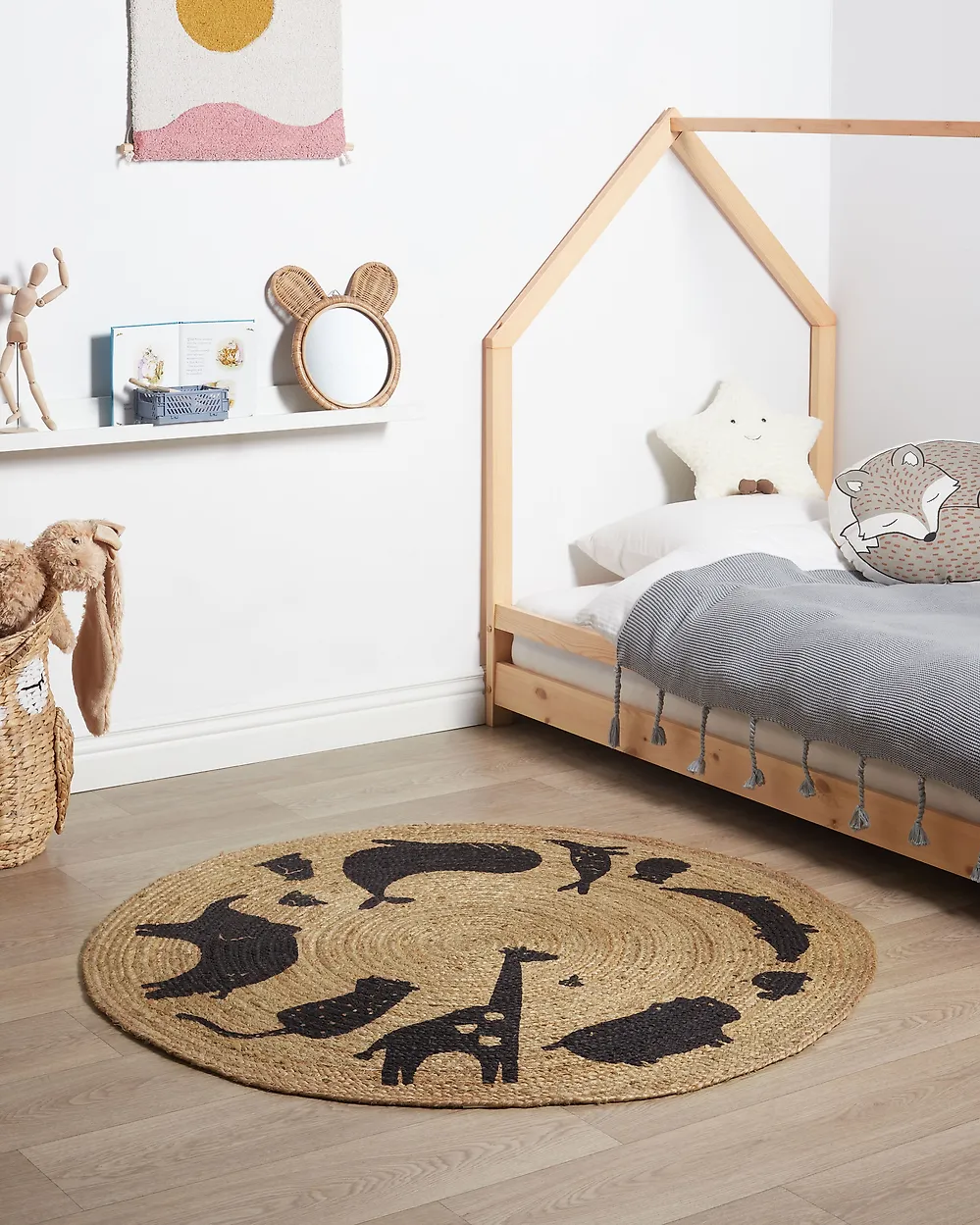 Lastenmatto EARTH Beige ø 120 cm Juutti_1184836