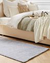 Shaggy Rug DEMRE Light Grey 80 x 150 cm