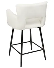 Set med 2 barstolar SANILAC Sammet Vit_912667