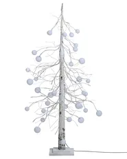 Outdoor Decoration LED HOLAR 122 cm Christmas Tree White_1025582
