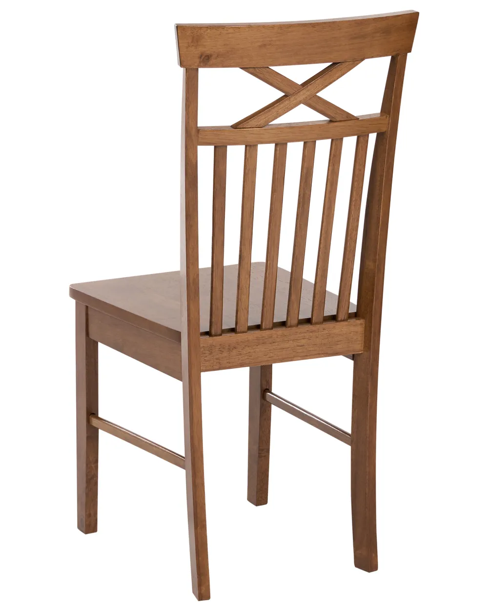 Set of 2 Dining Chairs HOUSTON Wood Brown_1124124