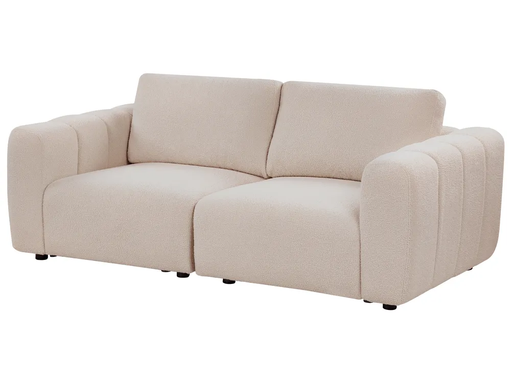 Modular Sofa 2 Seater KIVVIK Boucle Beige_1045426