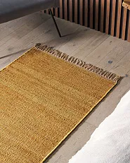 Rug LUNIA Mustard 80 x 150 cm Jute_1157013