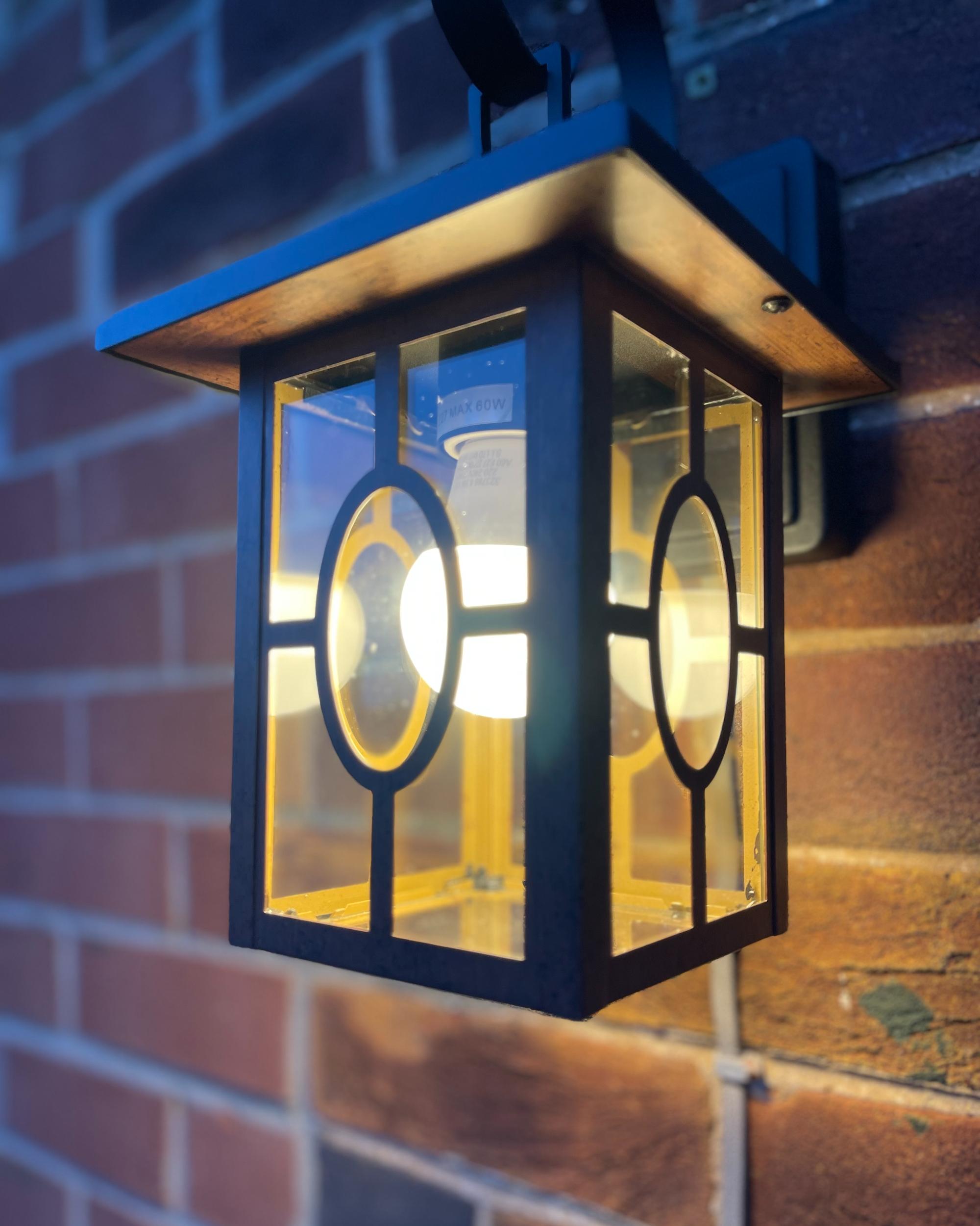 Outdoor Wall Light SHAGGIE Brown_1017852