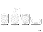 Set med badrumstillbehör i 4 delar CANOA Glas Grön_825327