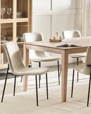 Set med 4 matstolar GLENDIVE Ljusbeige_928973