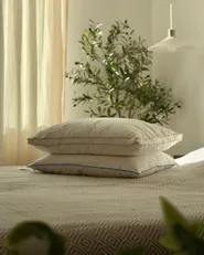 3-Chamber Bed Pillow ETNA Low 50 x 60 cm Duck Feathers and Down White_1177719