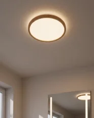 LED-kattovalaisin VELORA kaukosäätimellä himmennettävä Vaaleanruskea_1125307
