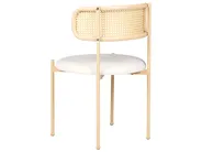 Ruokatuolisetti 2 kpl ANDOVER metalli Vaaleanbeige_888194