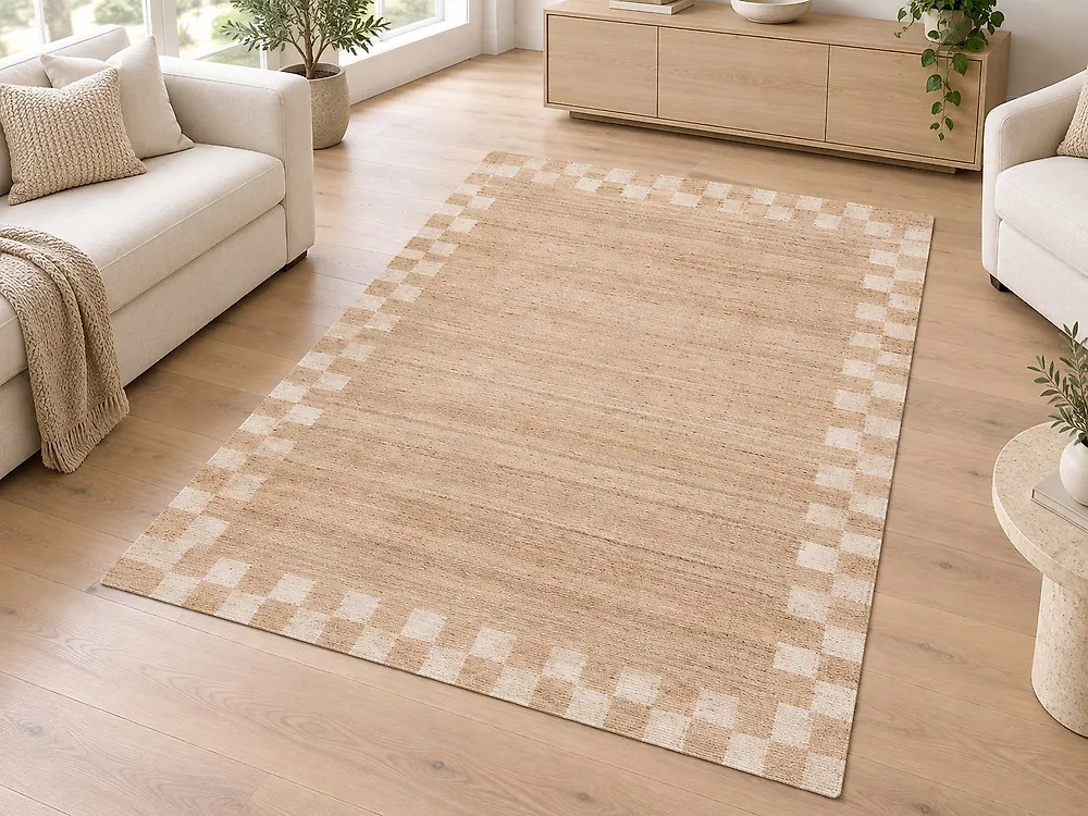 Rug BEED Light Beige 160 x 230 cm Jute_1176825