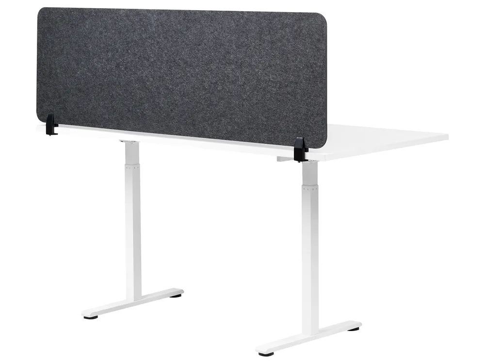 Desk Screen SPLIT 160 x 50 cm Dark Grey_1071874