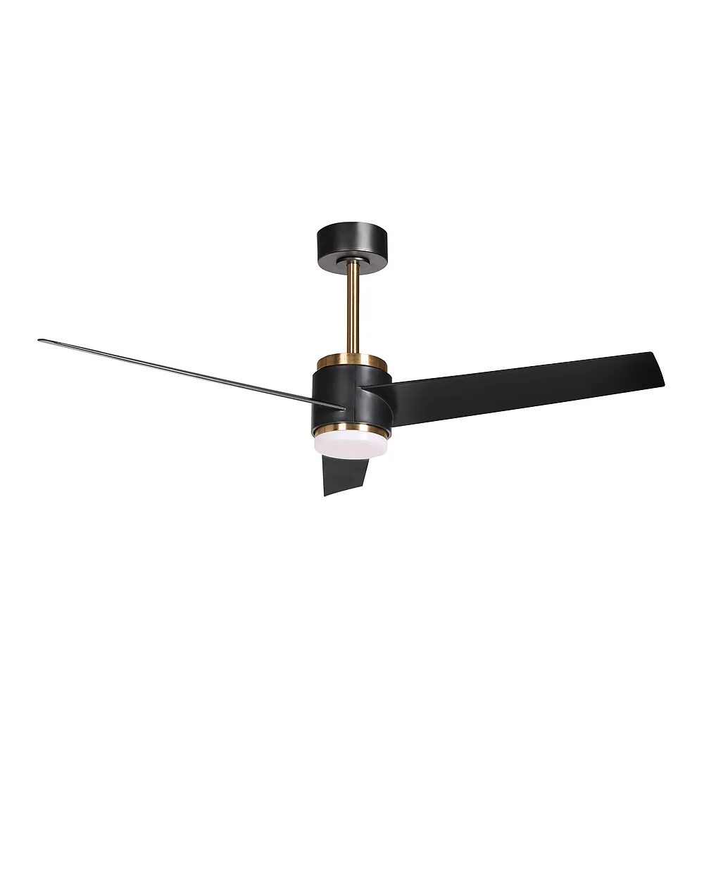 Ceiling Fan with Light TROUT with Remote LED Black