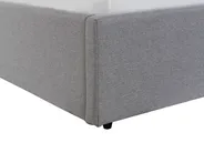 Ottoman Bed DREUX Fabric Light Grey 180 x 200 cm (EU Super King)_793245
