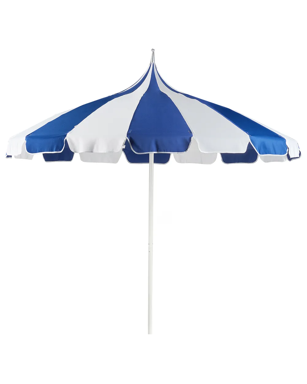 Market Parasol 245 cm MINOA White/ Blue