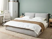 Waterbed Fabric VINAY 180 x 200 cm (EU Super King) Light Grey_970450