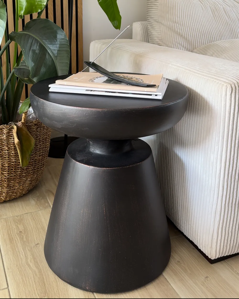Side Table MINCIO 45 cm 45 cm Black_978895