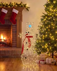 Outdoor Decoration LED VASMAN 93 cm Snowman White_1146473