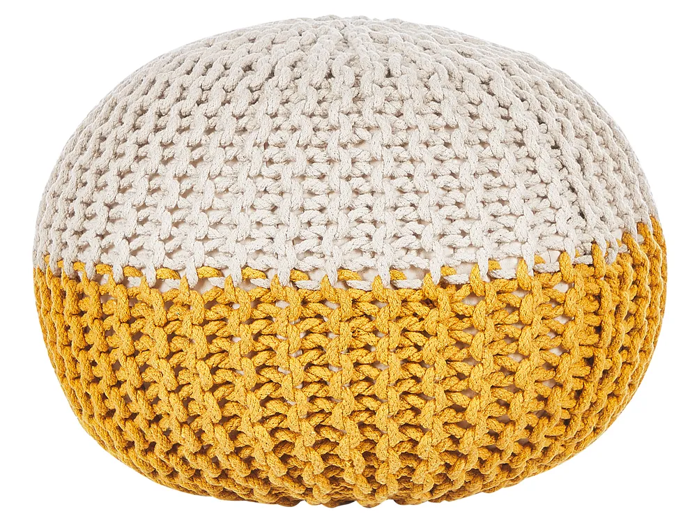 Pouffe CONRAD Cotton Yellow