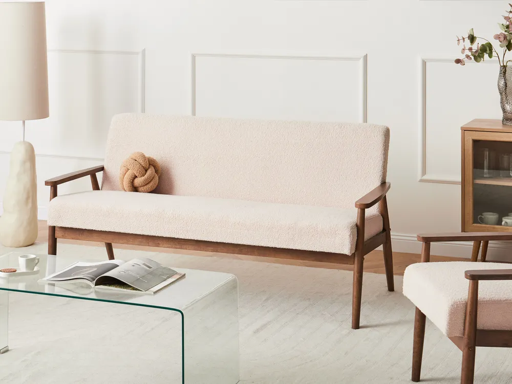Soffgrupp 6-sits ESRUM Bouclé Mörkbrun/ Beige_1022940